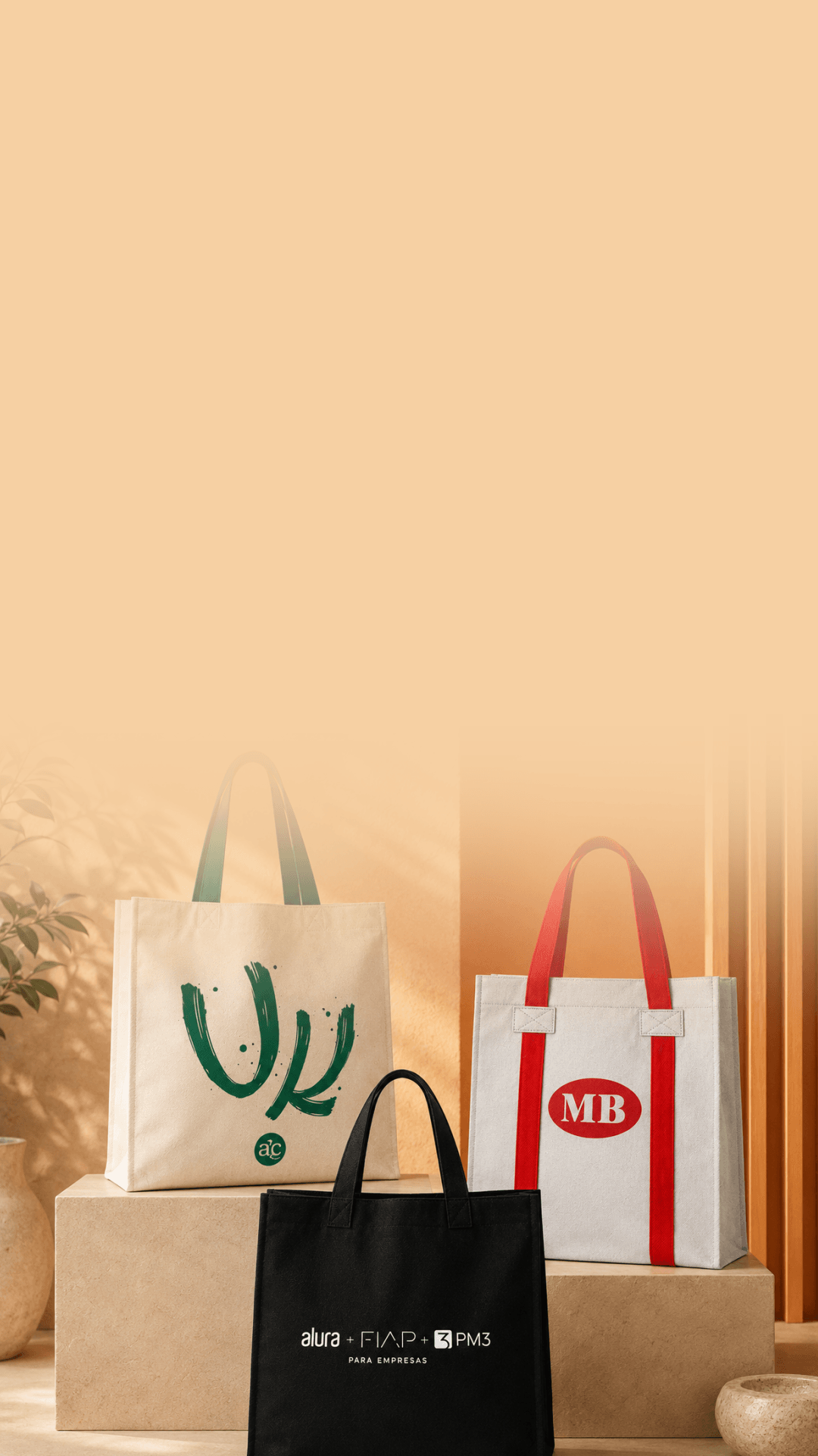Sacolas em TNT personalizadas Dinastia Brindes